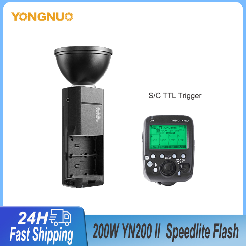 Wireless Flash Trigger 2.4G - Flash Speedlite Inalámbrico YONGNUO YN200II 2.4G,