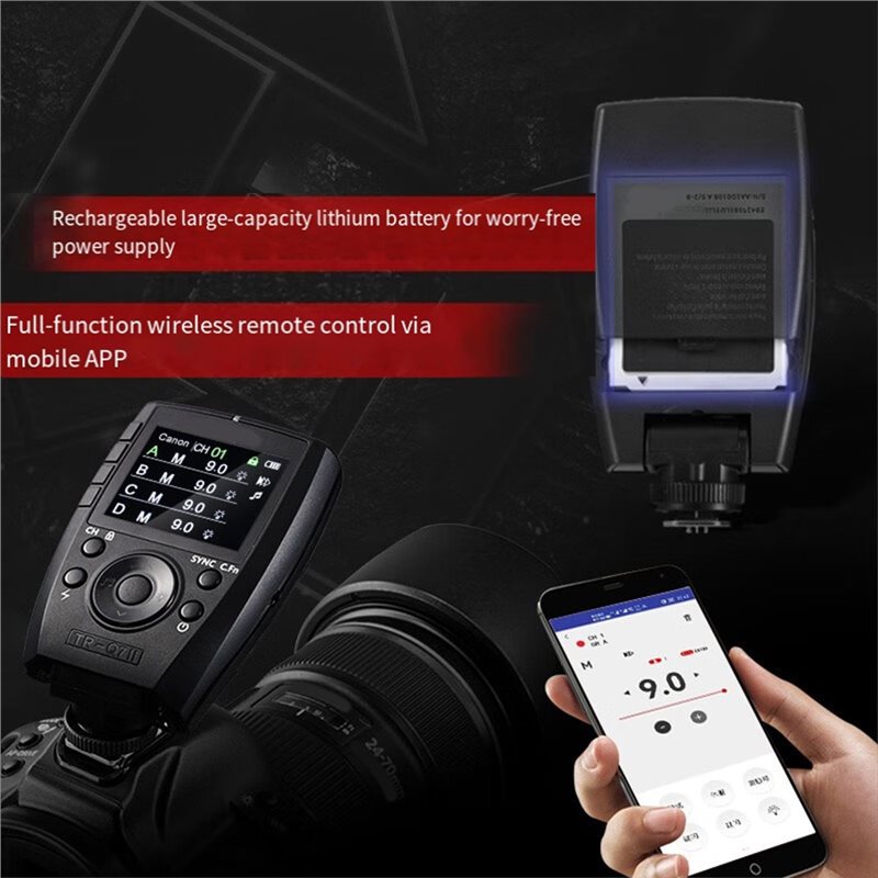 Wireless Flash Trigger 2.4G - SQPP-TR-Q7II: disparador inalámbrico de 2,4 GHz,