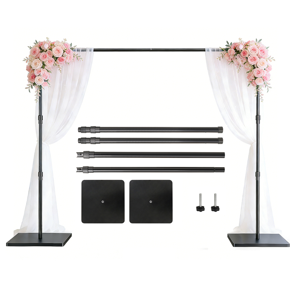 Photography Backdrop Stand Kit - Soporte de Fondo Resistente de 2.4x3M,