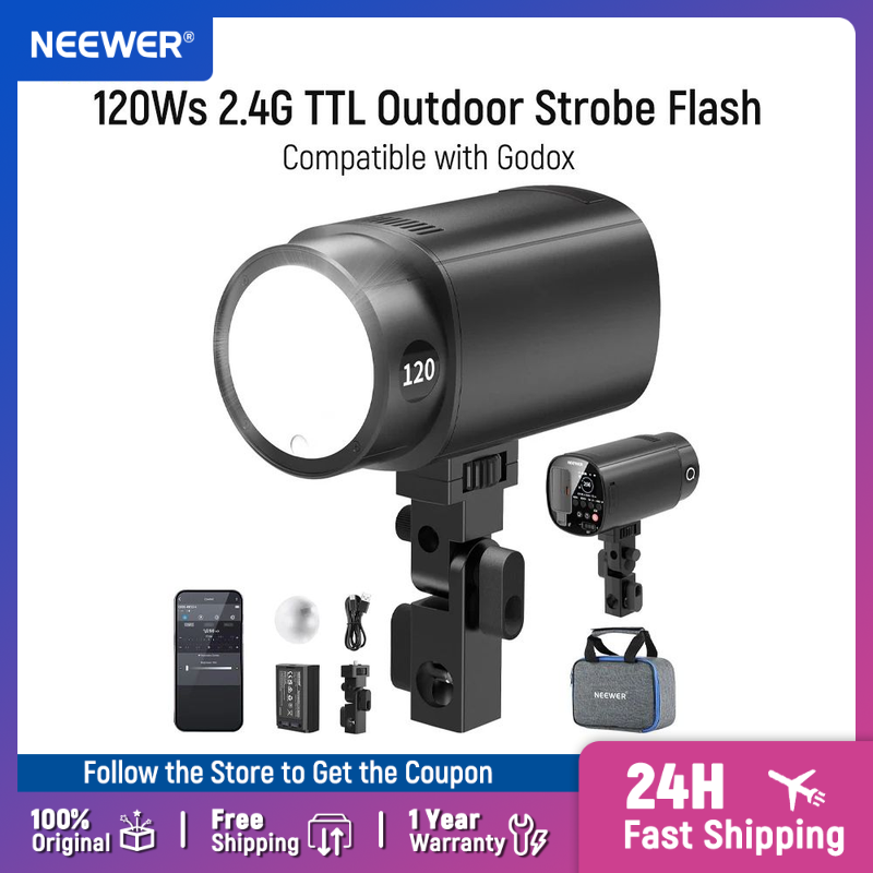 Studio Strobe Hss Ttl - Flash Estroboscópico para Exteriores NEEWER Q120