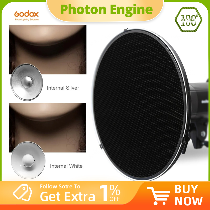 Beauty Dish 55Cm Studio - Godox - Beauty Dish Plateado de