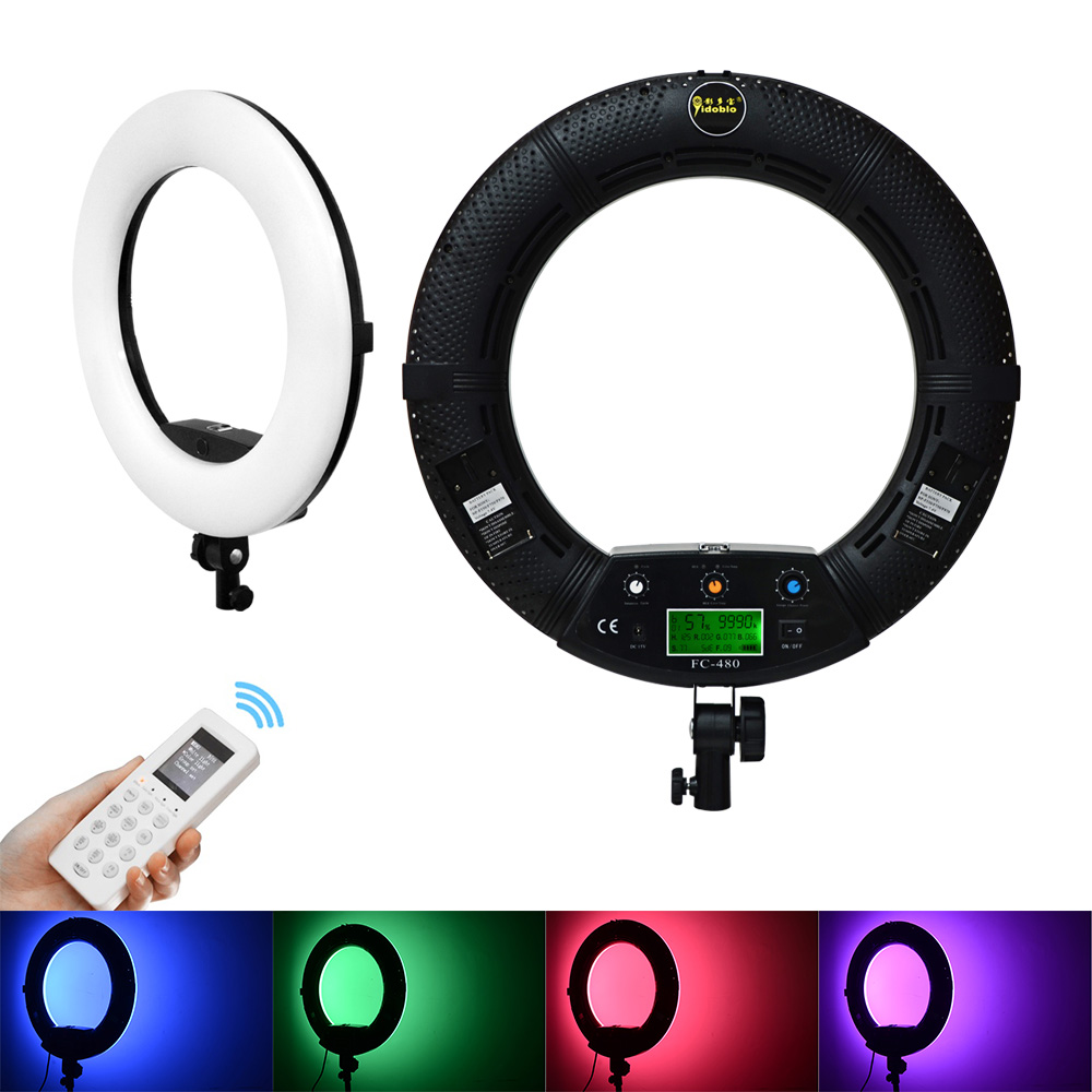 Ring Light 18 Inch Studio - Anillo de luz RGB profesional, Kit
