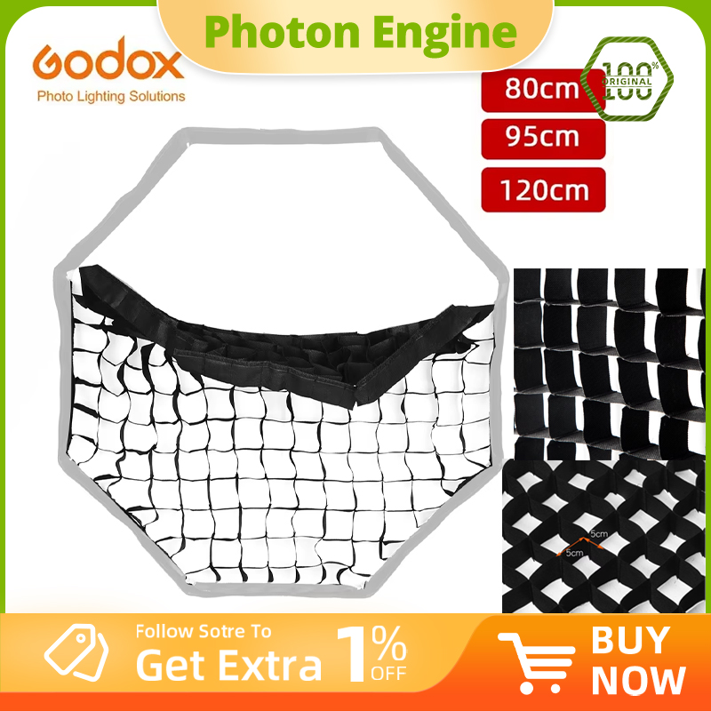 Softbox 120Cm Octagon - Rejilla de nido de abeja octogonal