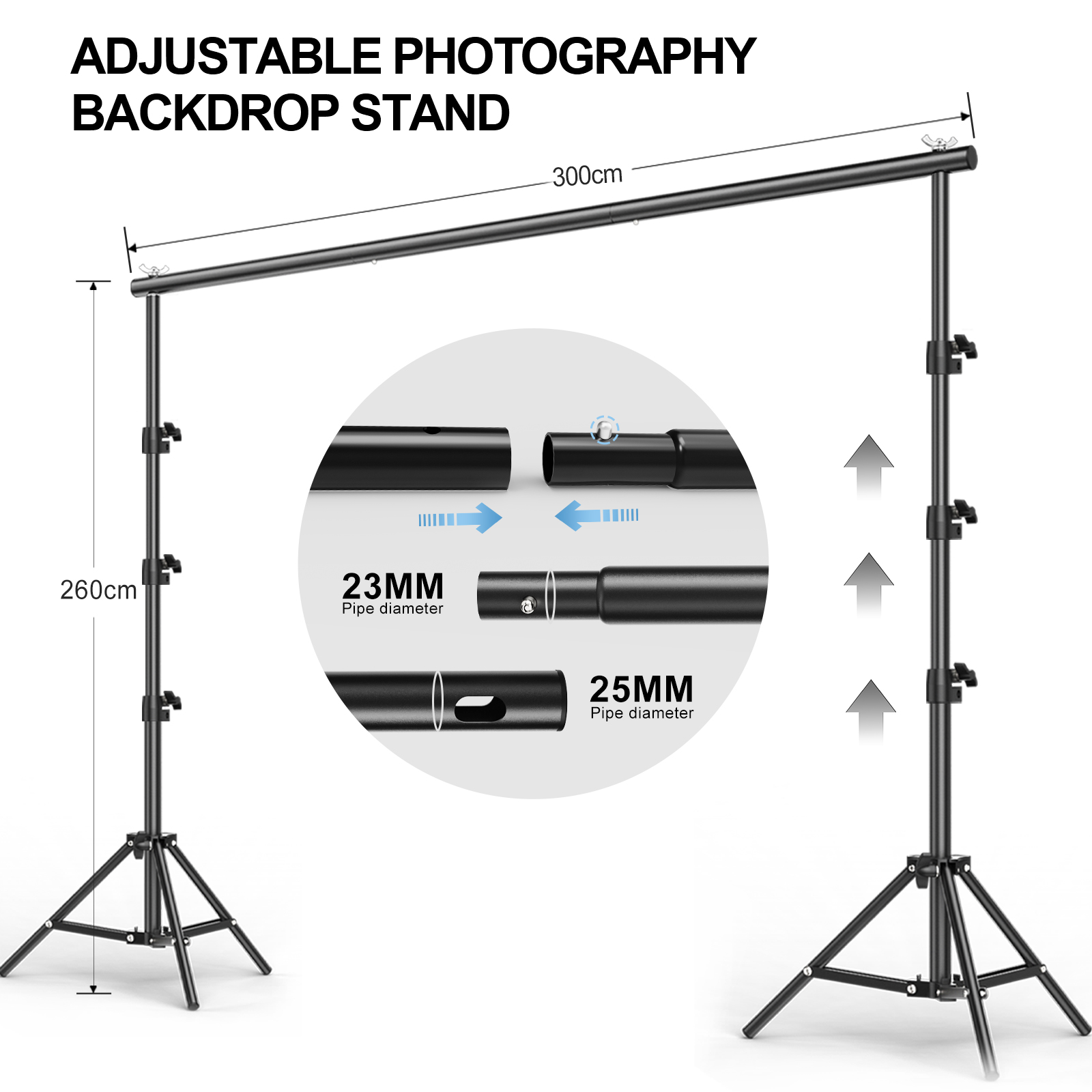 Kit de Soporte Ajustable para  - Photography Backdrop Stand Kit reseña y precio