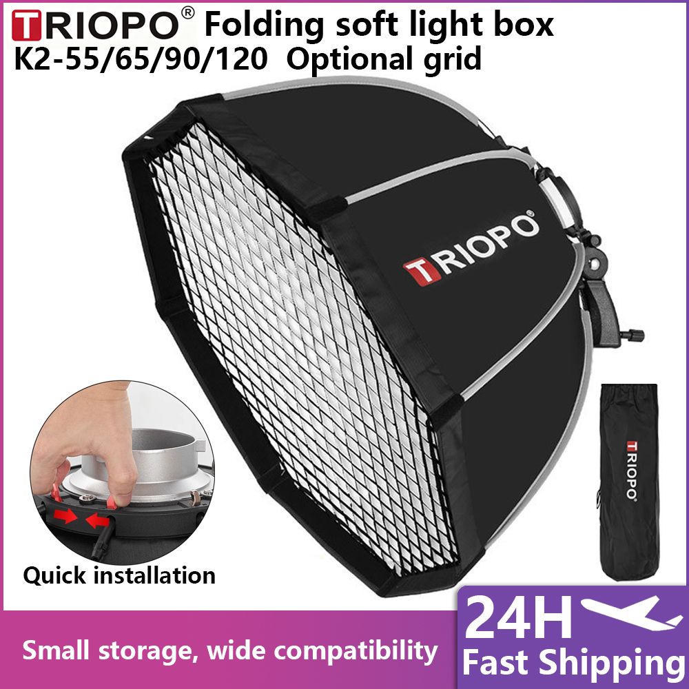 Triopo Softbox Octagonal de 55 - Softbox 120Cm Octagon reseña y precio
