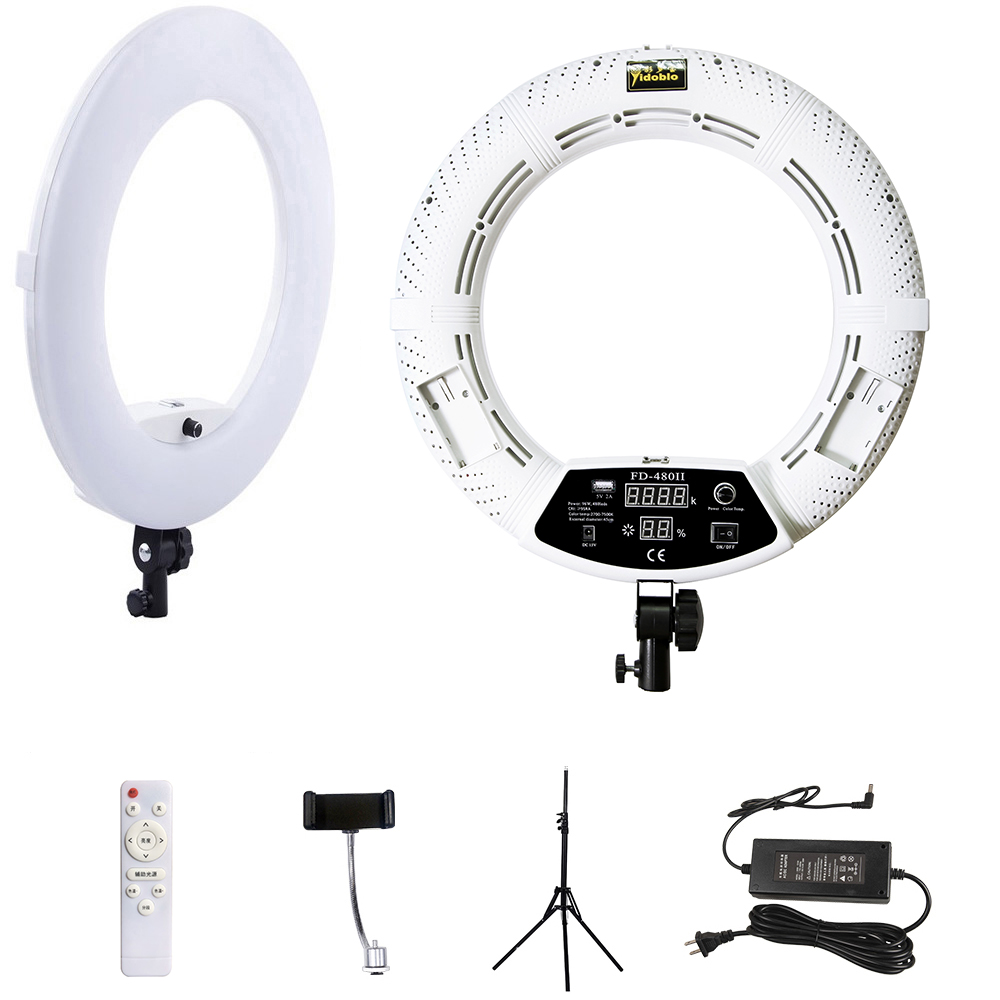 Yidoblo, aro de luz de 18 pulg - Ring Light 18 Inch Studio reseña y precio