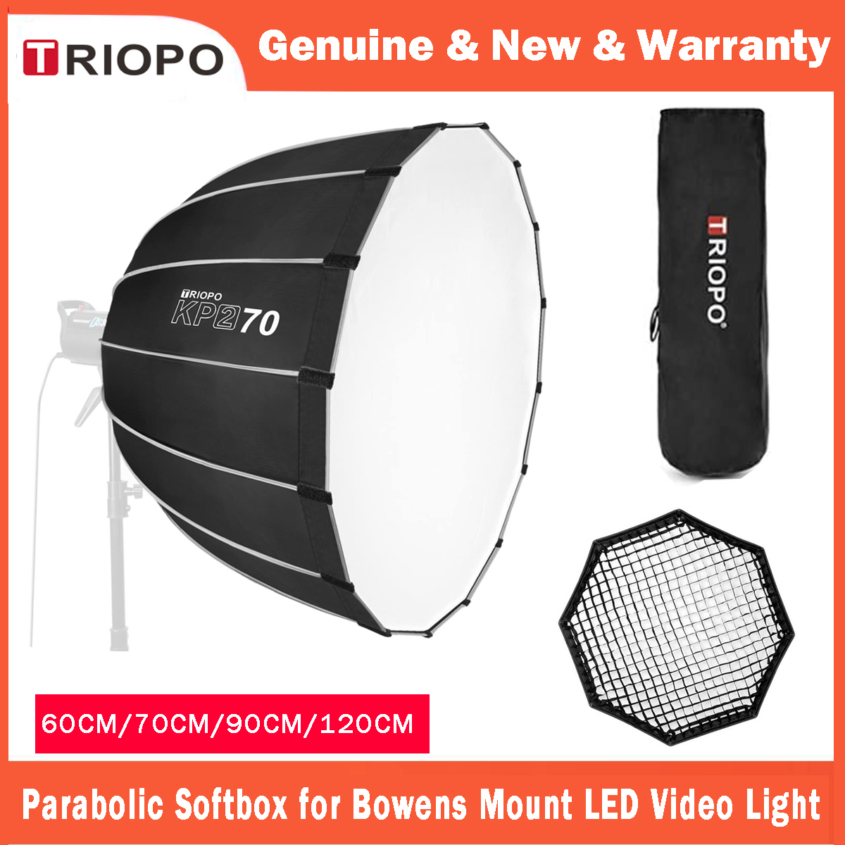TRIOPO 60cm 70cm 90cm 120cm Pa - Softbox 120Cm Octagon reseña y precio