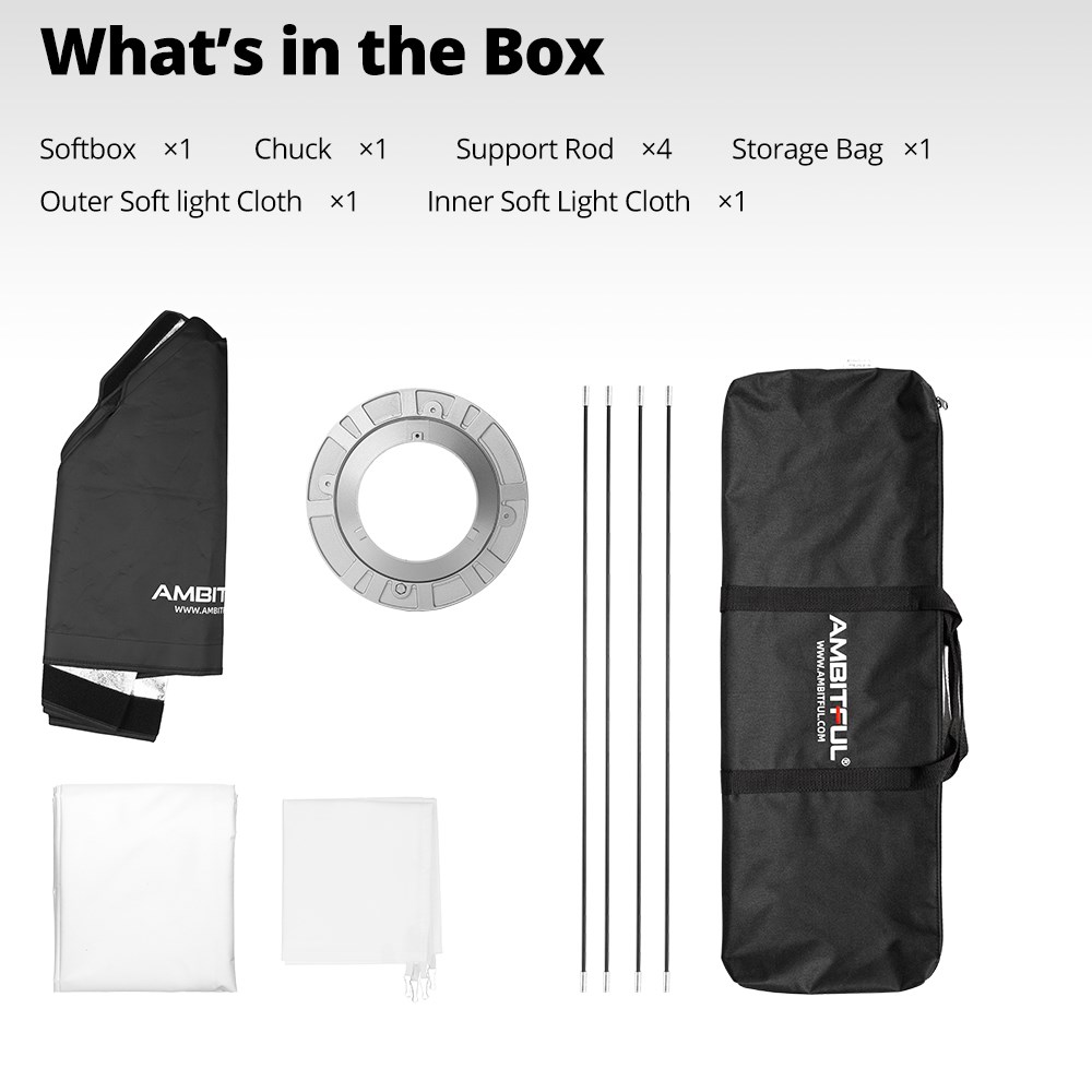 Softbox Grande AMBITFUL de 120 - Softbox 120Cm Octagon reseña y precio