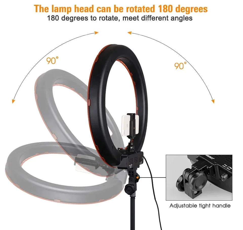 Anillo de luz LED de 18 pulgad - Ring Light 18 Inch Studio reseña y precio