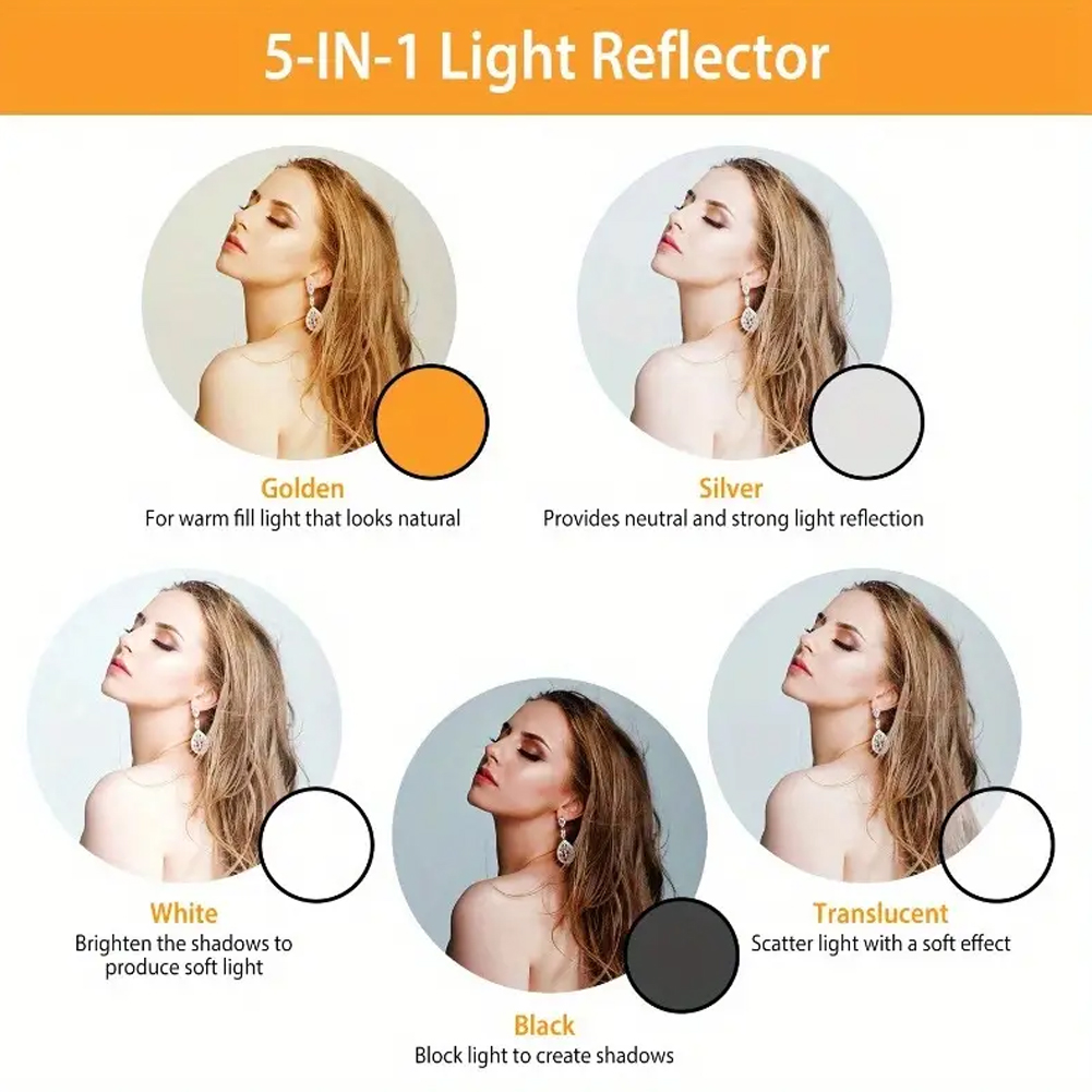 Kit de Reflector Fotográfico M - Reflector 5 In 1 110Cm reseña y precio