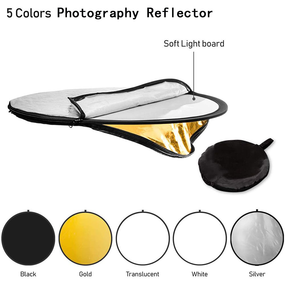 Kit de Reflector Fotográfico M - Reflector 5 In 1 110Cm reseña y precio