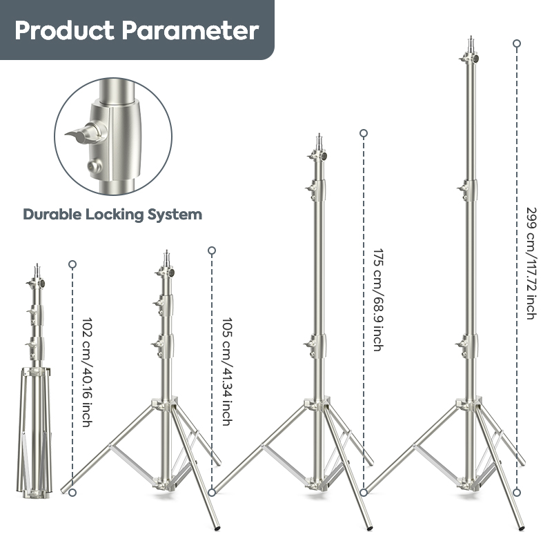 Trípode de luz de alta resiste - Studio Light Stand 3M Heavy Duty reseña y precio