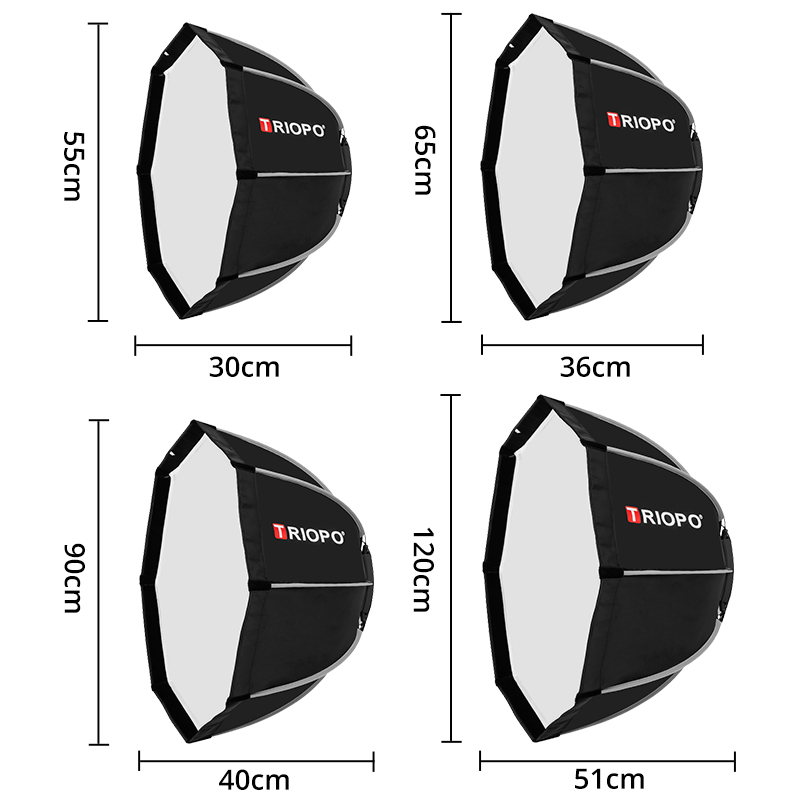 Triopo-paraguas octagonal pleg - Softbox 120Cm Octagon reseña y precio
