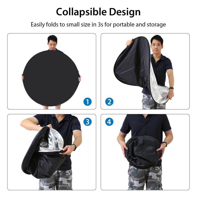 PULUZ 5 colores en 1 tablero r - Reflector 5 In 1 110Cm reseña y precio