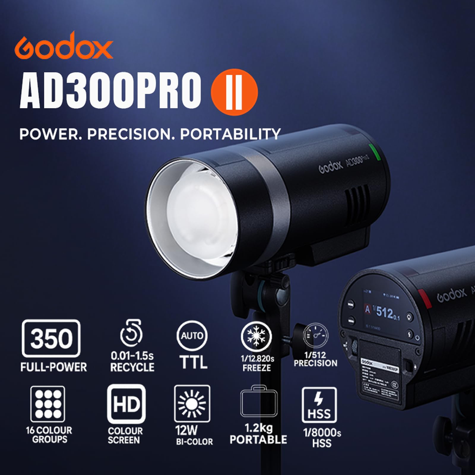 Godox AD300Pro II 300Ws TTL HS - Studio Strobe Hss Ttl reseña y precio