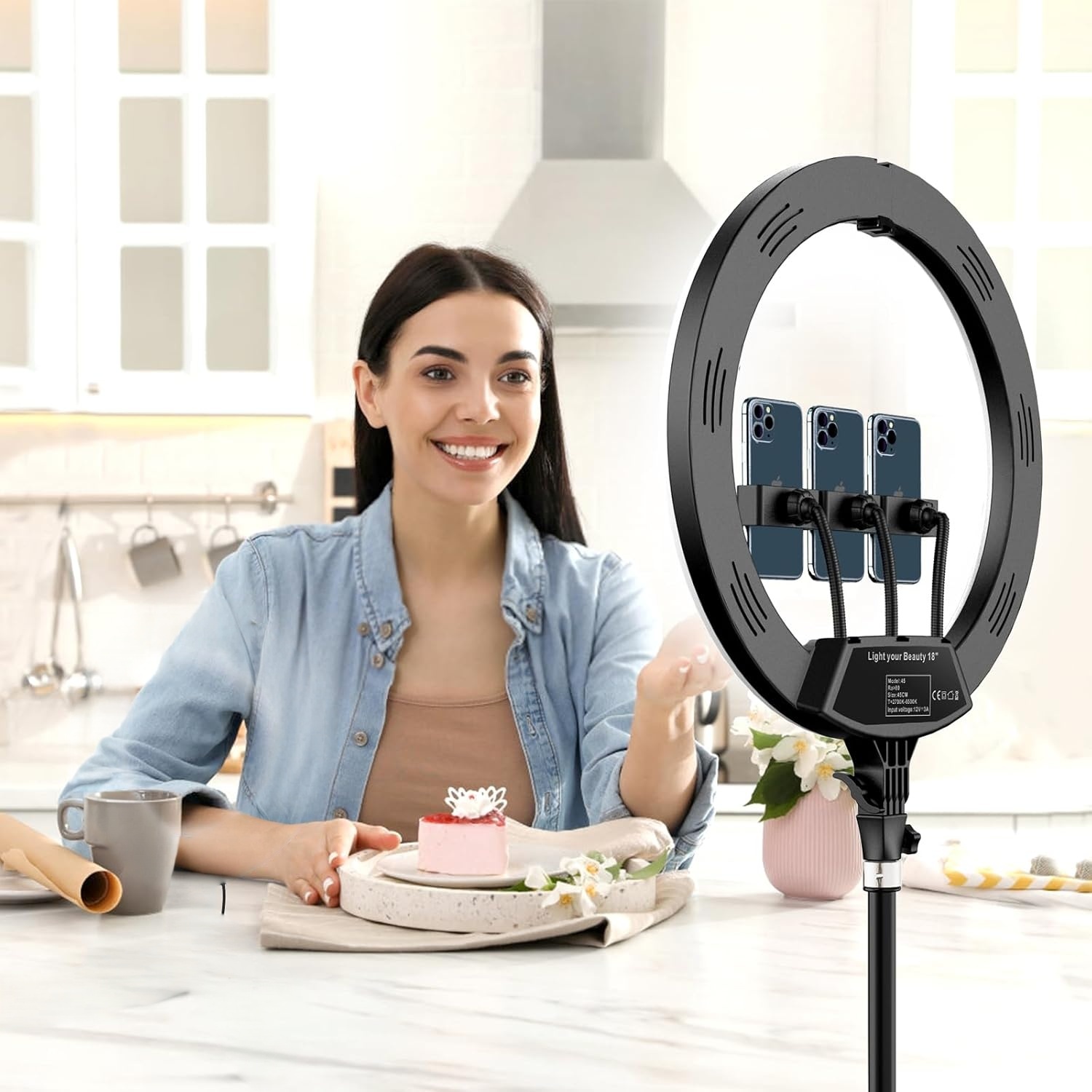 Lámpara de estudio fotográfico - Ring Light 18 Inch Studio reseña y precio