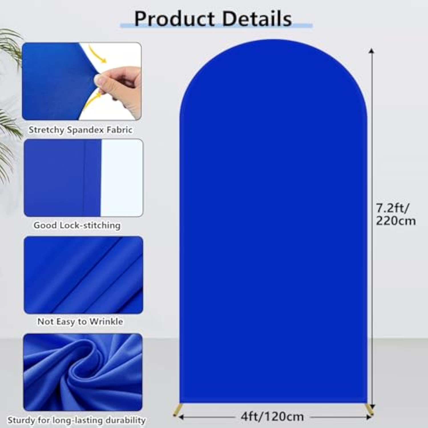 VIKAMA-cubierta de arco azul,  - Photography Backdrop Stand Kit reseña y precio