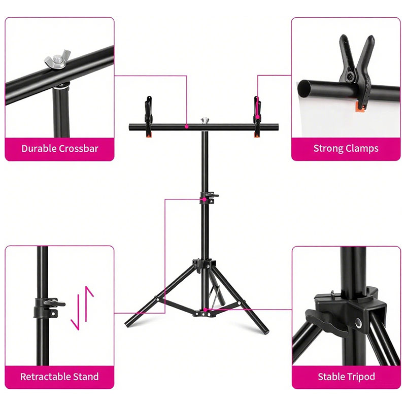 Soporte para fondos de fotogra - Photography Backdrop Stand Kit reseña y precio