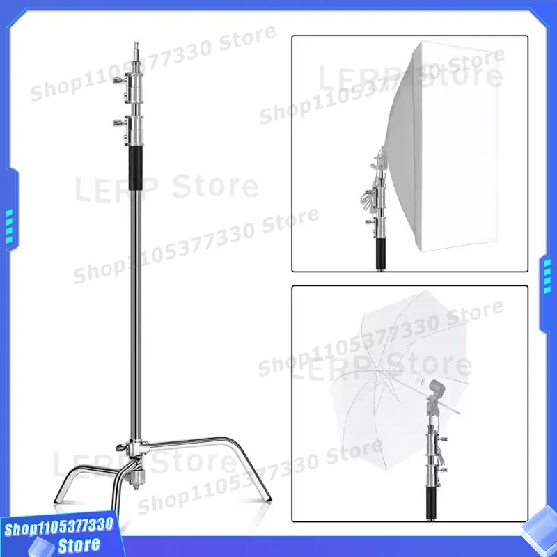 Soporte de Luz Tipo C de 3m de - Studio Light Stand 3M Heavy Duty reseña y precio