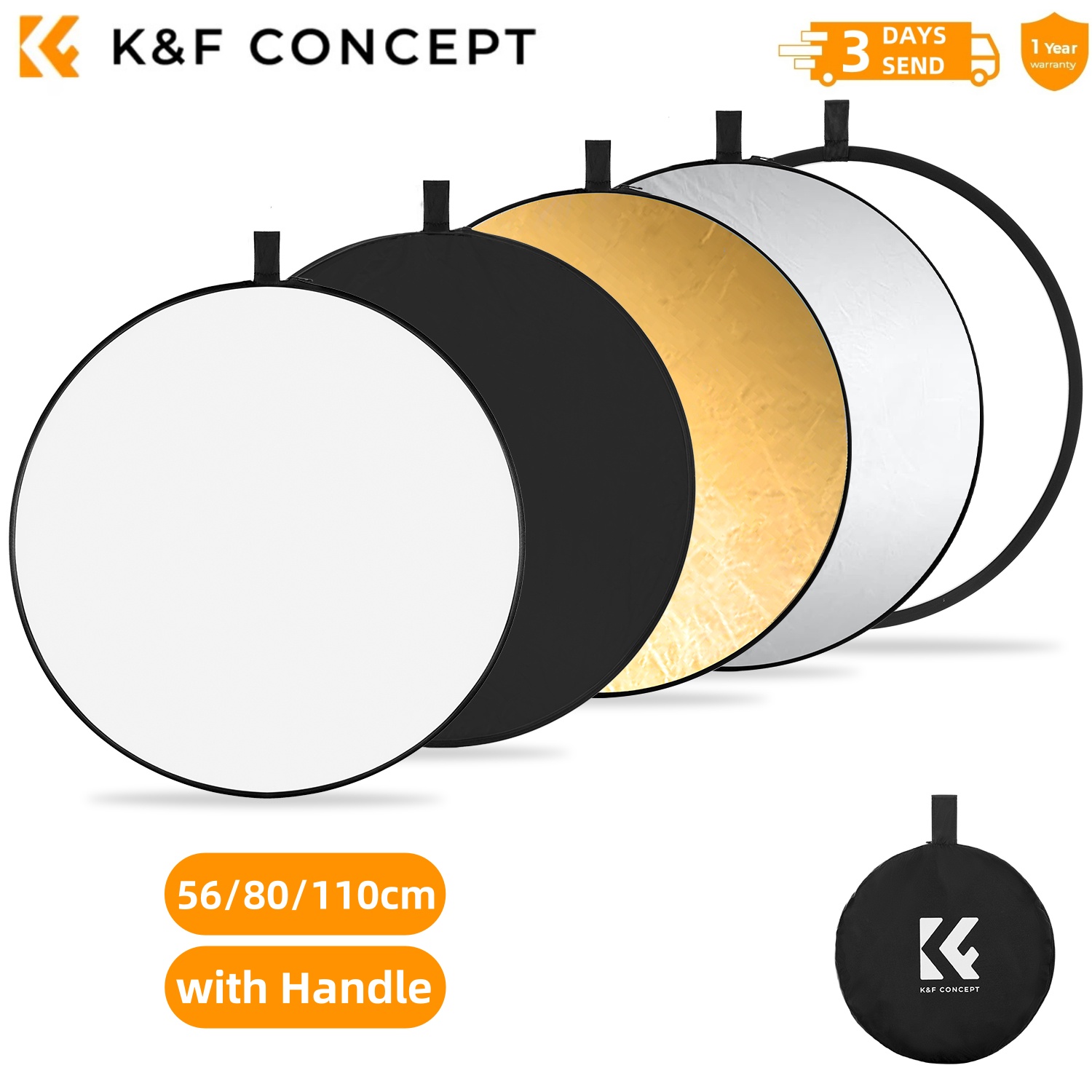 K&F CONCEPT - Accesorio para F - Reflector 5 In 1 110Cm reseña y precio