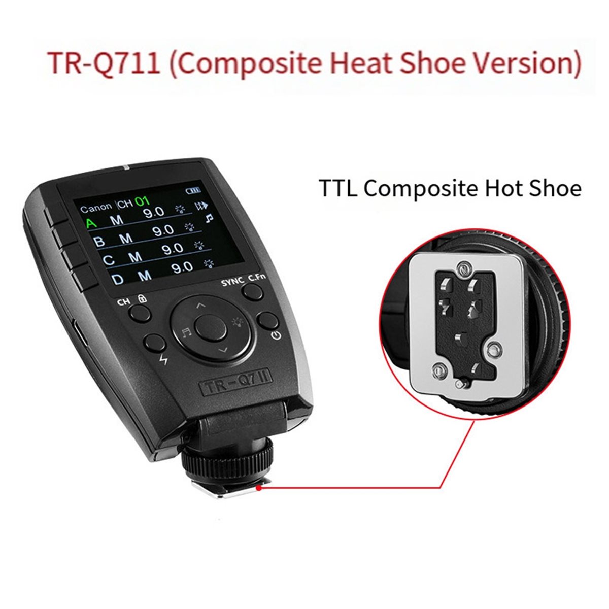 B21B TR-Q7II Transmisor Inalám - Wireless Flash Trigger 2.4G reseña y precio