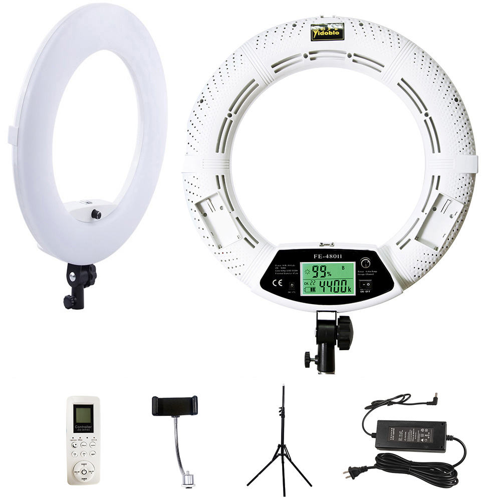 Yidoblo FE480-Anillo de luces  - Ring Light 18 Inch Studio reseña y precio