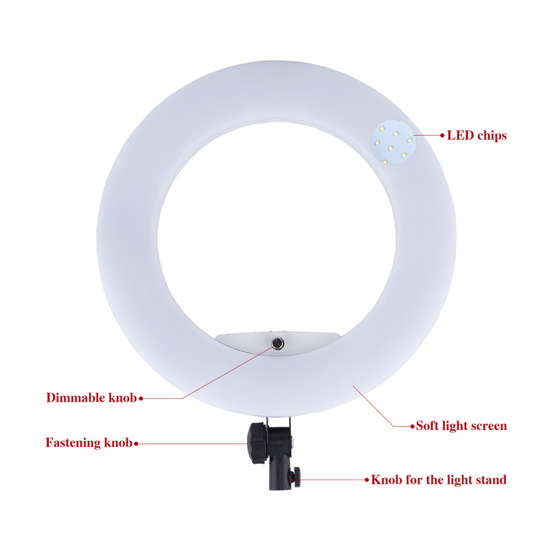 Yidoblo FE480-Anillo de luces  - Ring Light 18 Inch Studio reseña y precio