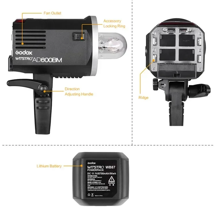AD600BM, luz de flash de estud - Studio Strobe Light 600W reseña y precio