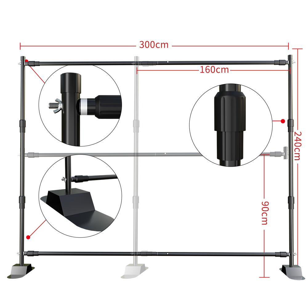 Soporte de fondo versátil y re - Photography Backdrop Stand Kit reseña y precio