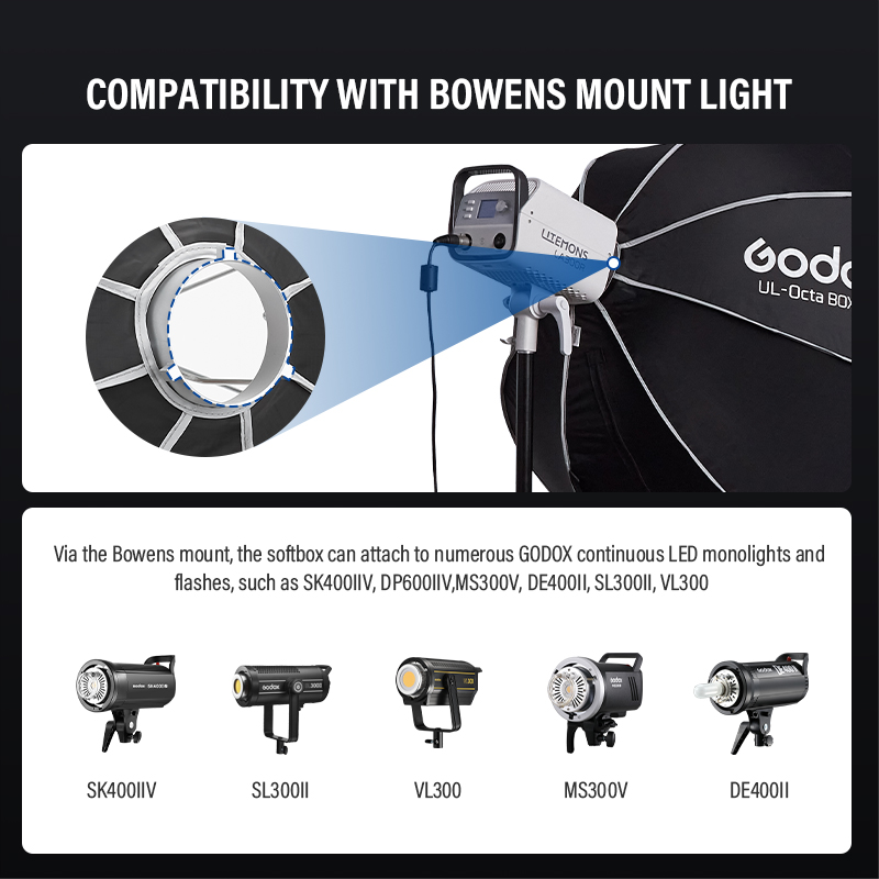 Godox UL-Octa BOX 60cm 90cm 12 - Softbox 120Cm Octagon reseña y precio