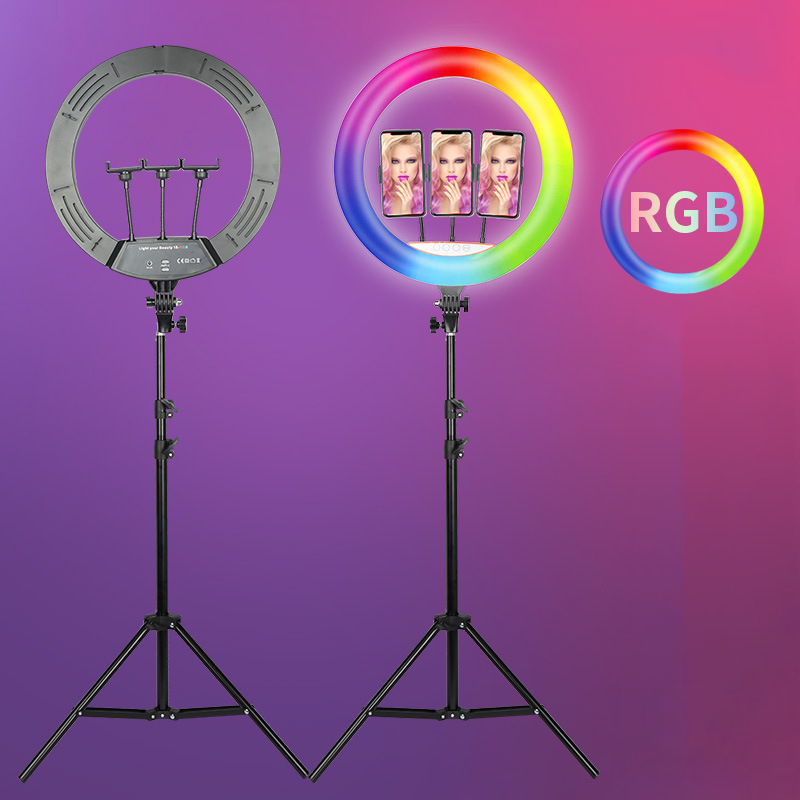 Aro de luz RGB de 18 pulgadas  - Ring Light 18 Inch Studio reseña y precio