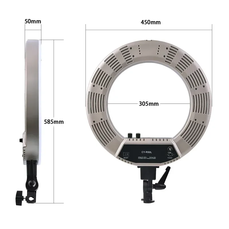 Aro de Luz LED Ajustable de 18 - Ring Light 18 Inch Studio reseña y precio