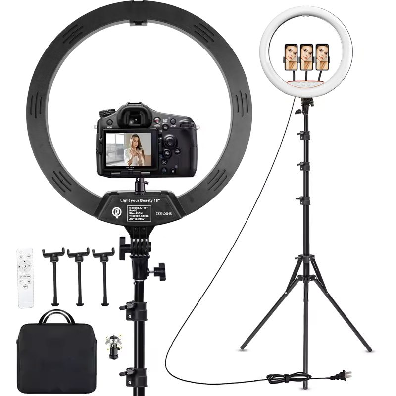 Lámpara de estudio fotográfico - Ring Light 18 Inch Studio reseña y precio