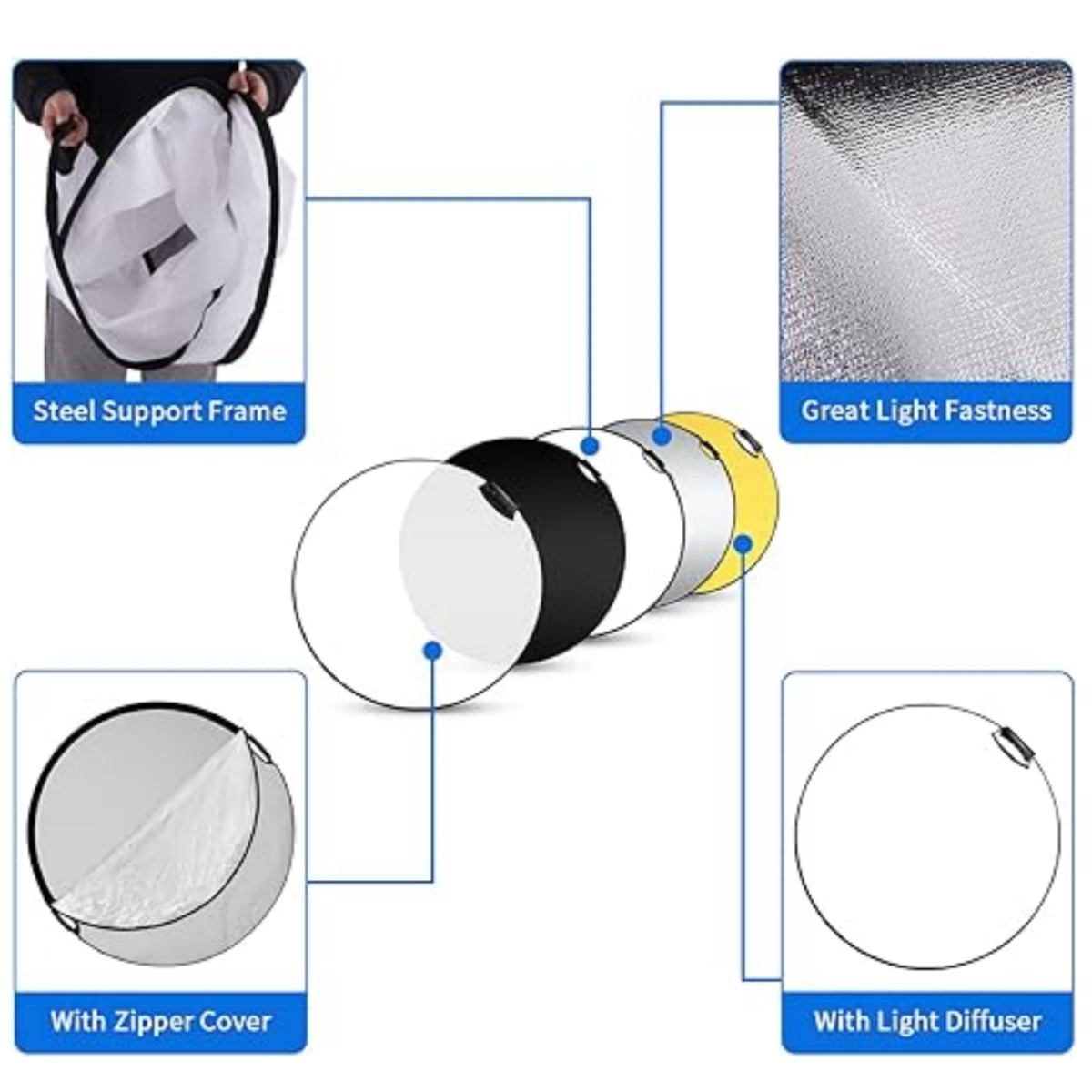 Reflector de luz conceptual de - Reflector 5 In 1 110Cm reseña y precio