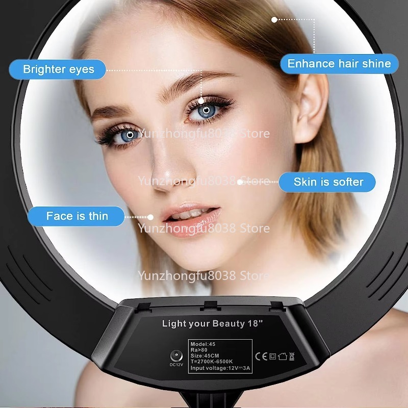 Kit de iluminación de trípode  - Ring Light 18 Inch Studio reseña y precio