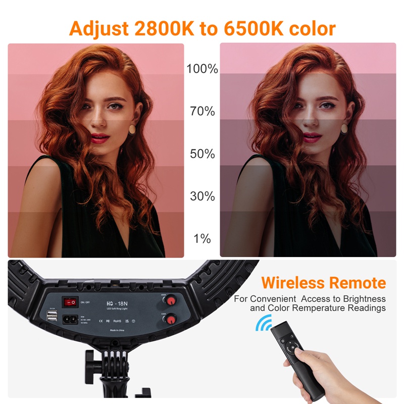 Anillo de luz de 18 pulgadas c - Ring Light 18 Inch Studio reseña y precio