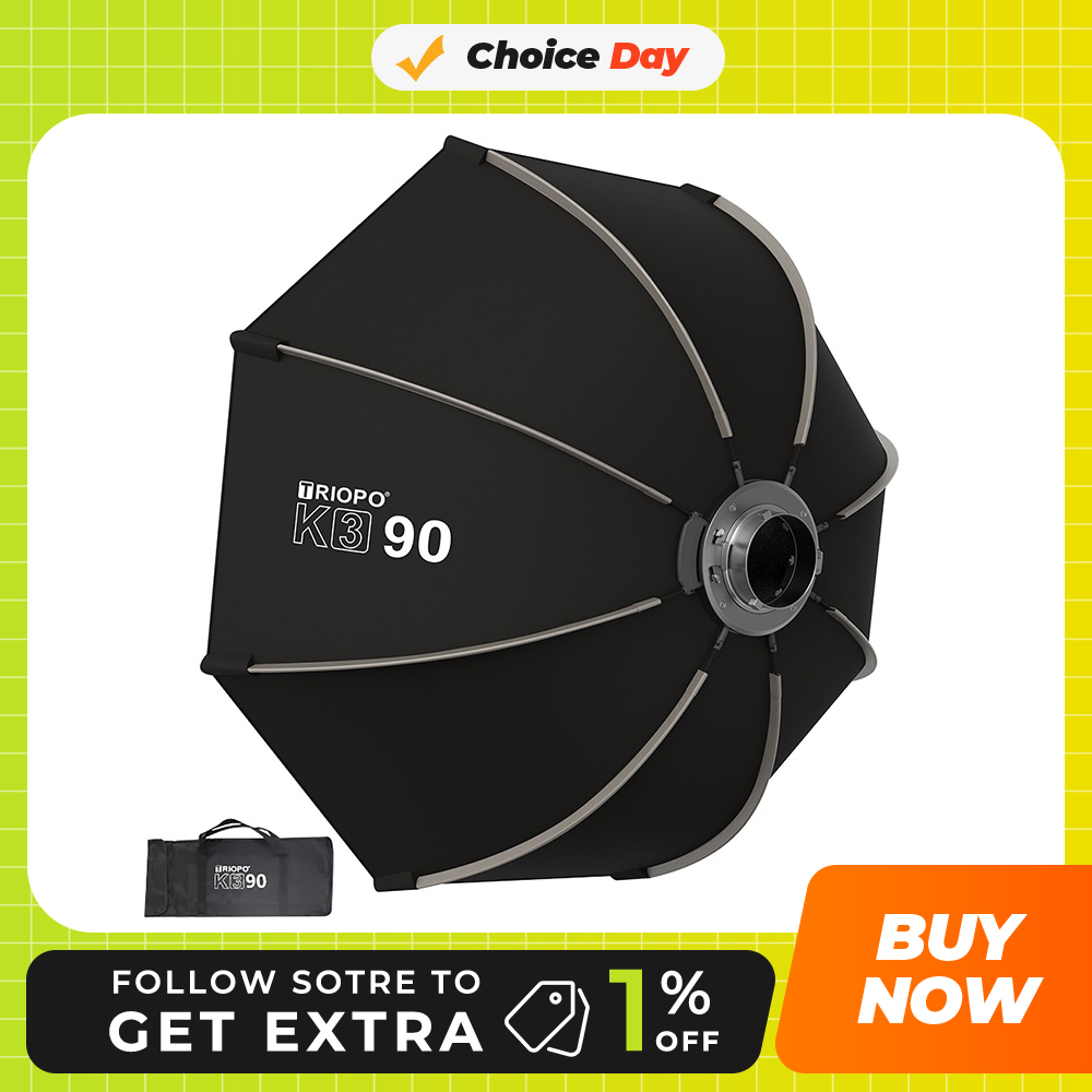 TRIOPO K3 Series 55cm 65cm 90c - Softbox 120Cm Octagon reseña y precio