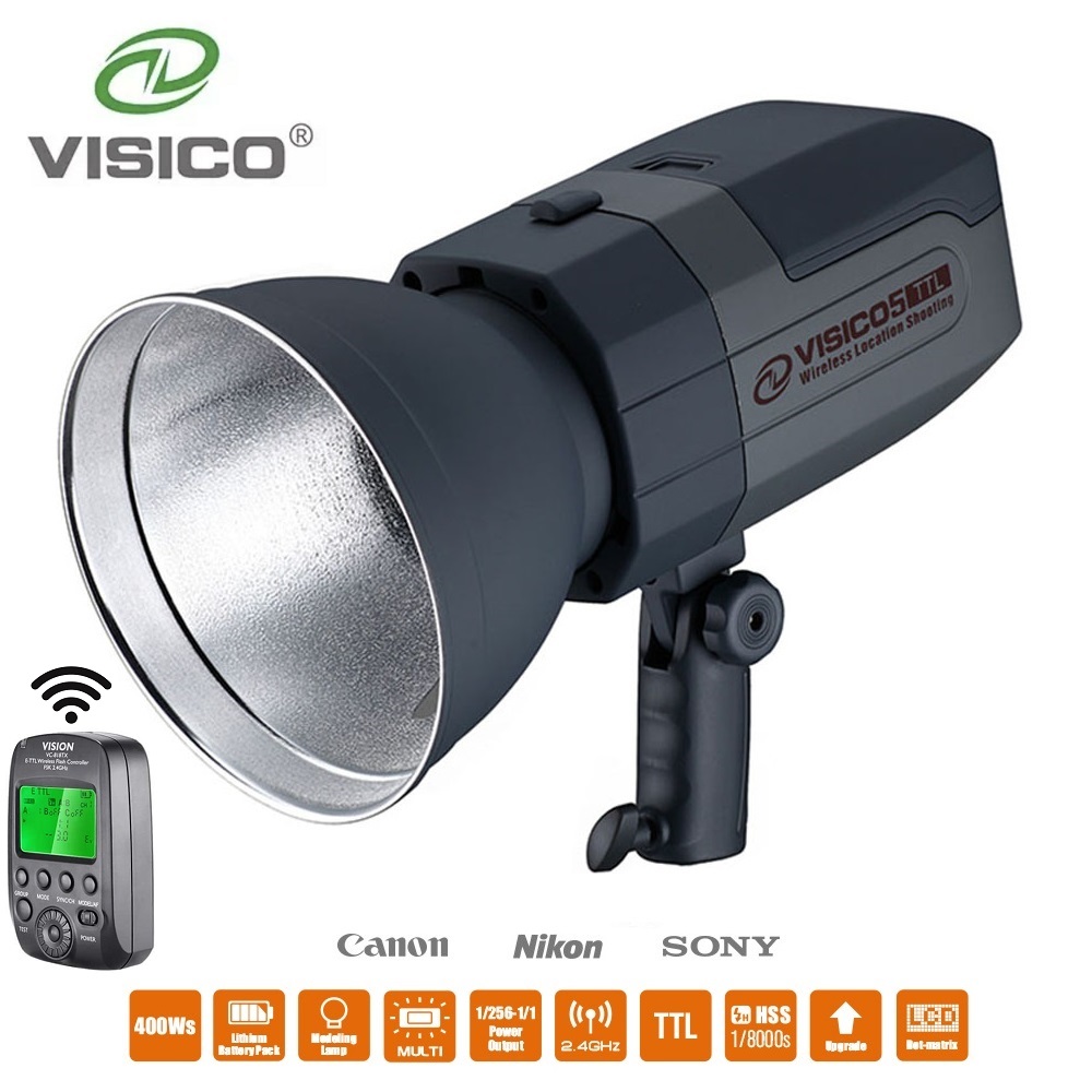 Visico 5II 400Ws TTL HSS paque - Studio Strobe Hss Ttl reseña y precio