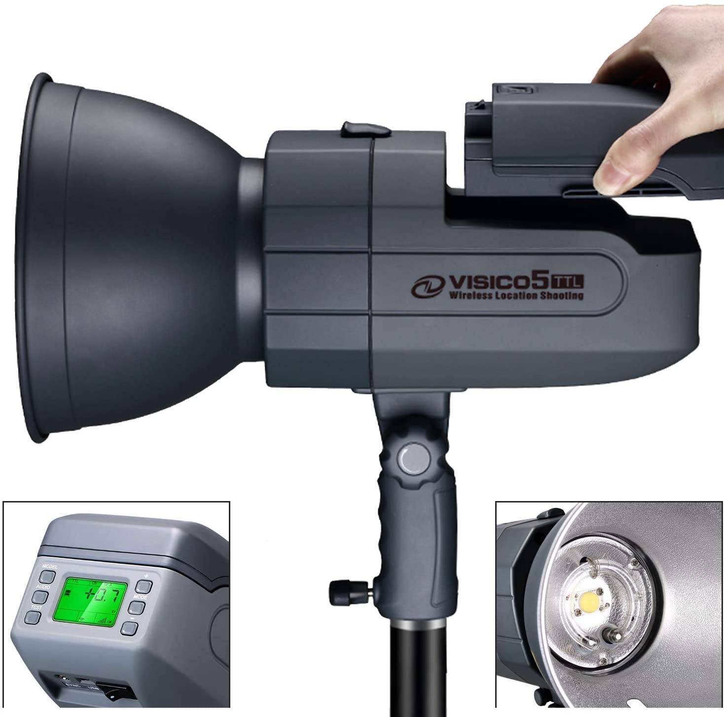 Visico 5II 400Ws TTL HSS paque - Studio Strobe Hss Ttl reseña y precio