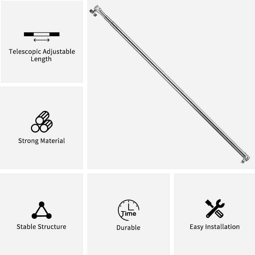 Barra transversal telescópica  - Studio Light Stand 3M Heavy Duty reseña y precio