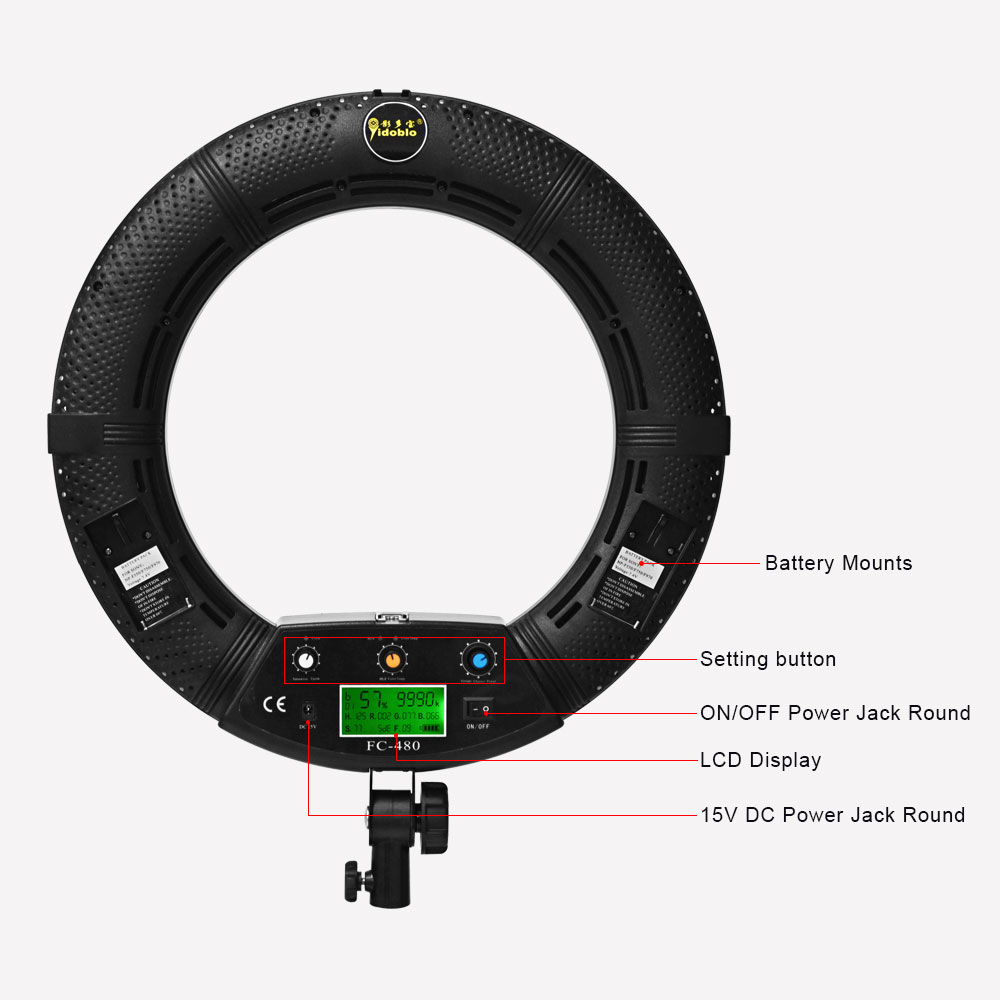 Anillo de luz RGB profesional, - Ring Light 18 Inch Studio reseña y precio