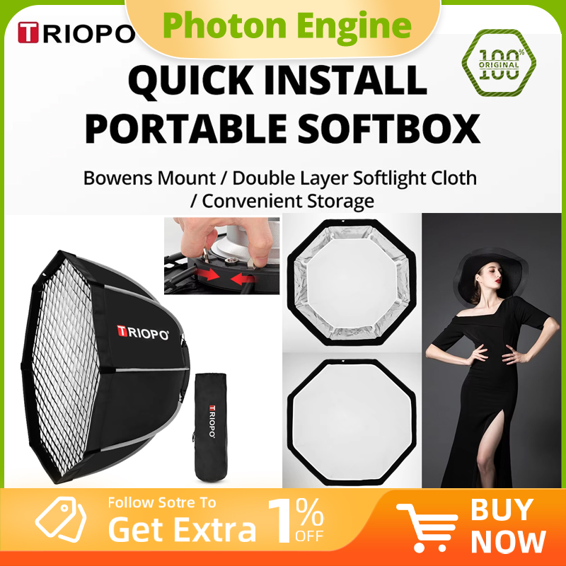 Triopo K2 120cm 90cm 65cm 55cm - Softbox 120Cm Octagon reseña y precio