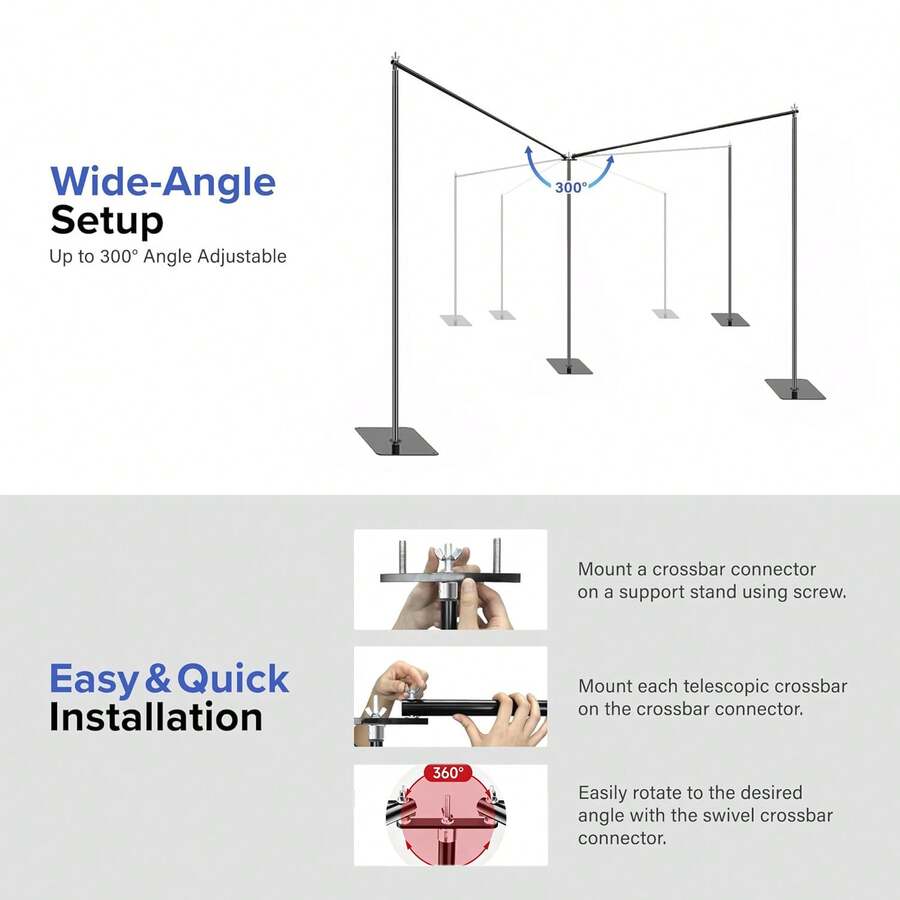 Arco y soporte para telón de f - Photography Backdrop Stand Kit reseña y precio